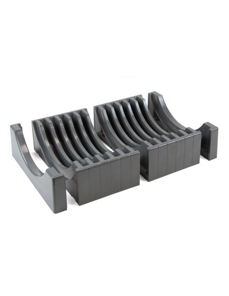 Emuca Organizer per piatti per mobile con capacità per 13 piatti., Plastica grigio antracite, Tecnoplastica