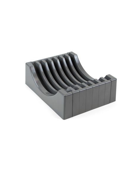 Emuca Organizer per piatti per mobile con capacità per 13 piatti., Plastica grigio antracite, Tecnoplastica