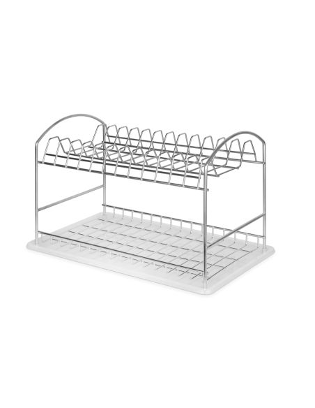 Emuca Scolapiatti da appoggioSuprastar, 435x270x275 mm, Acciaio, Cromato lucido
