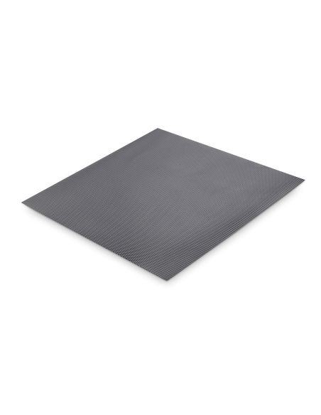 Emuca Tappeto antiscivolo per cassetti, Minirhomb, lunghezza 20m x 480mm, Tecnoplastica, Grigio antracite