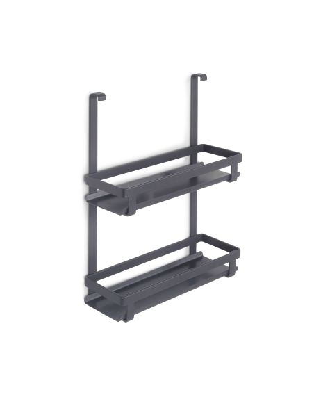 Emuca Ripiano per barattoli spezie Titane, Grigio antracite, Acciaio