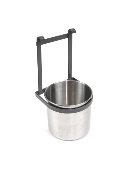 Emuca Portaposate per cucina Titane, Grigio antracite, Acciaio