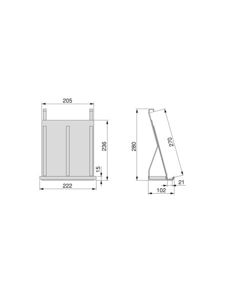 Emuca Supporto per tablet Titane, Grigio antracite, Acciaio
