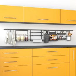 Emuca Set da 5 ganci da appendere, acciaio, grigio antracite. 2