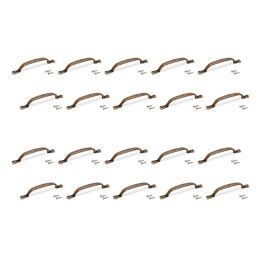 Emuca Maniglie per mobile, interasse 96 mm, Zama, Bronzo, 20 u.