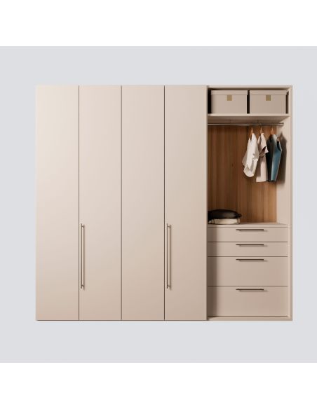 Emuca Maniglie per mobile, D. 12 mm, interasse 128 mm, Acciaio, Nichel satinato, 10 u.