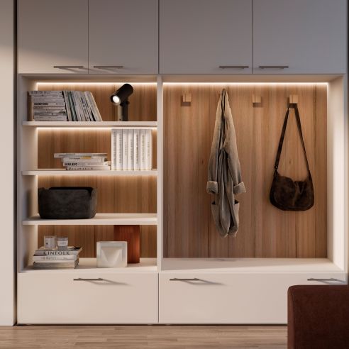 Emuca Maniglie per mobile, D. 12 mm, interasse 160 mm, Acciaio, Nichel satinato, 10 u.