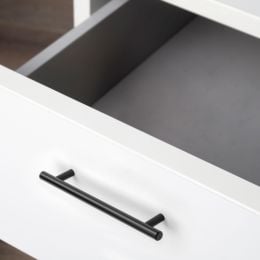 Emuca Lotto di 10 maniglie per mobili Orlando, L252mm, interasse 192mm, Acciaio, Verniciato nero 2