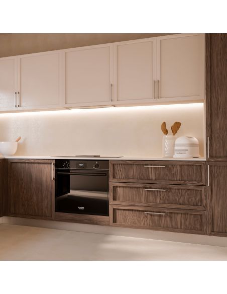 Emuca Maniglie per mobile, interasse 128 mm, Zama, Niquel satinato, 20 u.