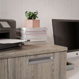 Emuca Lotto di 5 maniglie per mobili Alfafar, L190mm, interasse 160mm, Alluminio, Anodizzato opaco 2