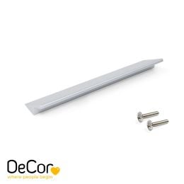 Emuca Lotto di 10 maniglie per mobili Torrent, L120mm, interasse 96mm, Alluminio, Anodizzato opaco