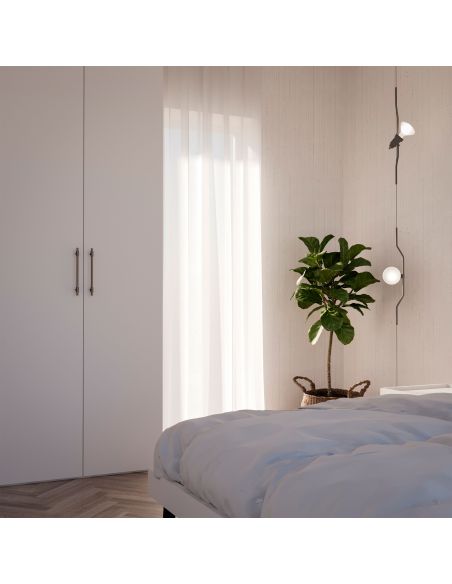 Emuca Lotto di 5 maniglie per mobili Riad, L232mm, interasse 192mm, Alluminio, Bronzato