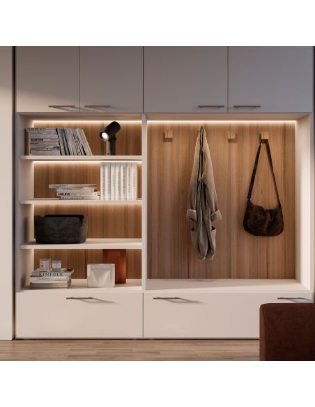 Emuca Maniglia per mobile Orlando, 384, Nichel satinado, Acciaio