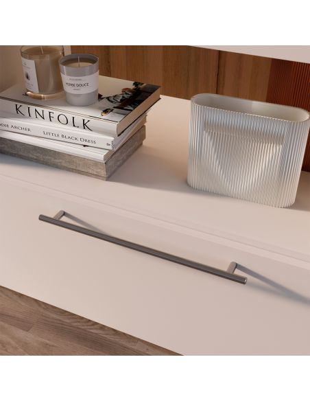 Emuca Maniglia per mobile Orlando, 192, Nichel satinado, Acciaio