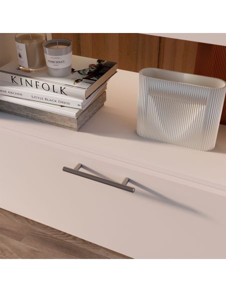 Emuca Maniglia per mobile Orlando, 448, Nichel satinado, Acciaio