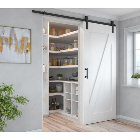 Emuca Maniglia per porte scorrevoli in legno Pasadena, lunghezza 240 mm, interasse 180 mm, Acciaio, texture Nera