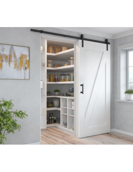 Emuca Maniglia per porte scorrevoli in legno Pasadena, lunghezza 240 mm, interasse 180 mm, Acciaio, texture Nera
