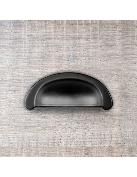 Emuca Maniglia per mobile Marrakech, 64, Verniciato nero, Zama