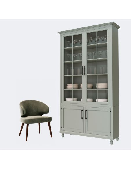 Emuca Lotto di 20 maniglie per mobili Suez, L184mm, interasse 160mm, Alluminio, Verniciato nero