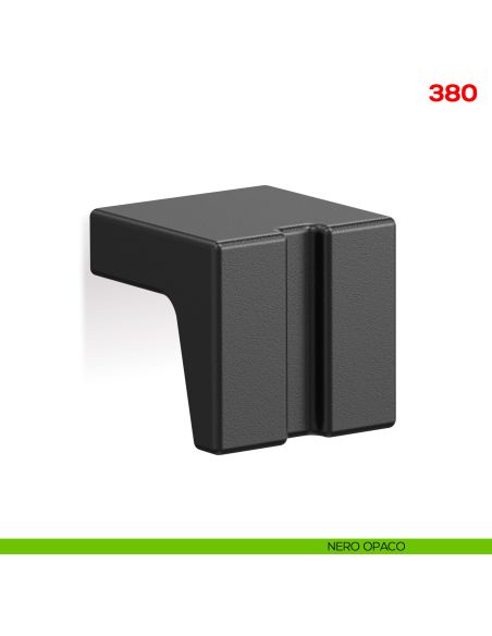 Pomello per mobile 380 Mital nero opaco
