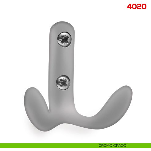 Gancio appendiabiti a parete in metallo Mital 4020 cromo opaco