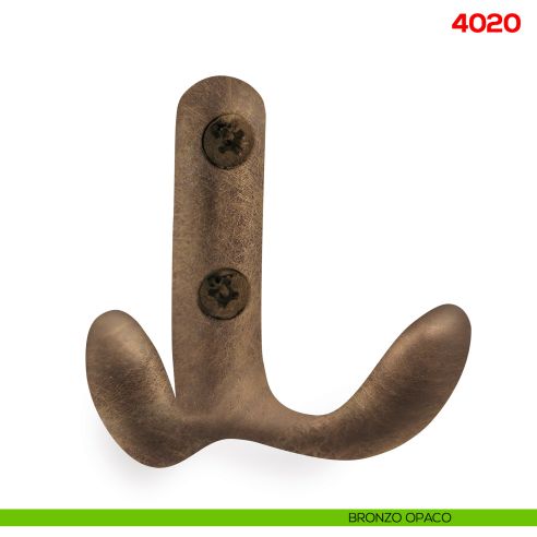Gancio appendiabiti a parete in metallo Mital 4020 bronzo opaco