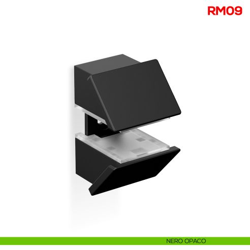 Reggimensola per vetro Mital RM09 nero opaco