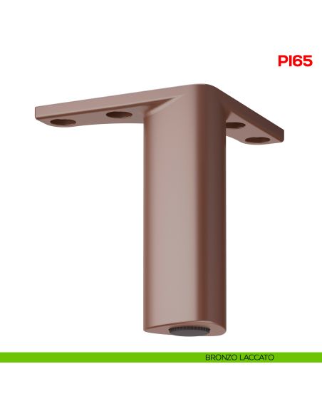 Piedino regolabile quadrato per mobile in zama PI 65 Mital bronzo laccato