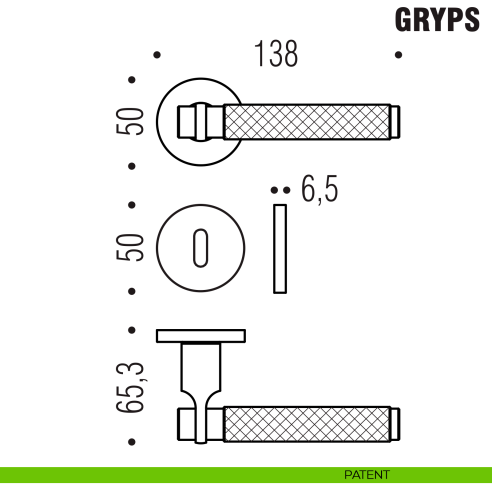 Maniglia per porta Gryps Colombo Design