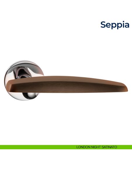 Maniglia per porta Seppia Frascio london night satinato