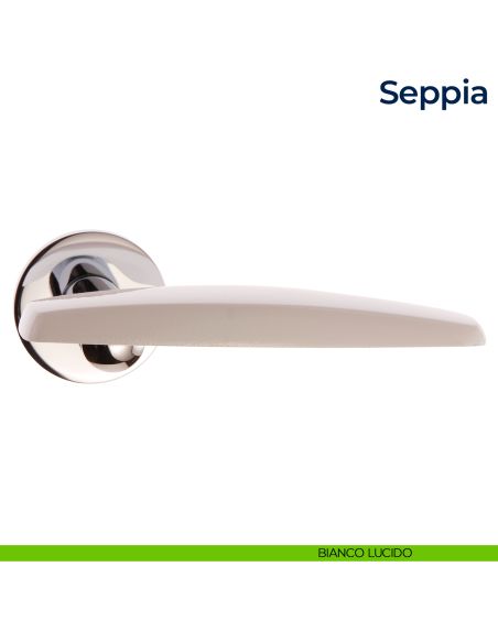 Maniglia per porta Seppia Frascio bianco opaco