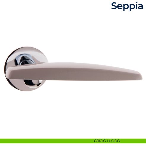 Maniglia per porta Seppia Frascio grigio lucido