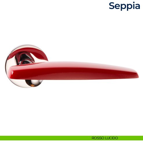 Maniglia per porta Seppia Frascio rosso lucido