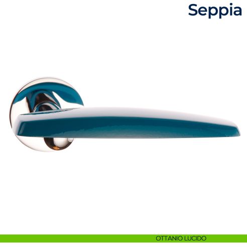 Maniglia per porta Seppia Frascio ottanio lucido