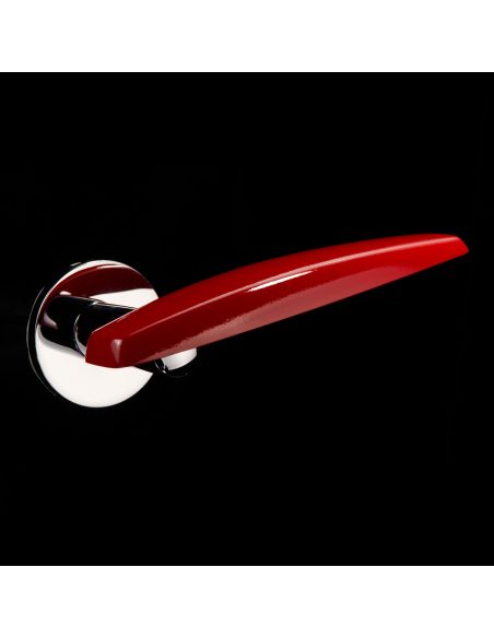 Maniglia per porta Seppia Frascio rosso lucido
