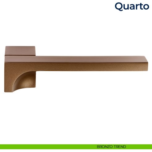 Maniglia per porta Quarto Frascio con rosetta minimale bronzo trend