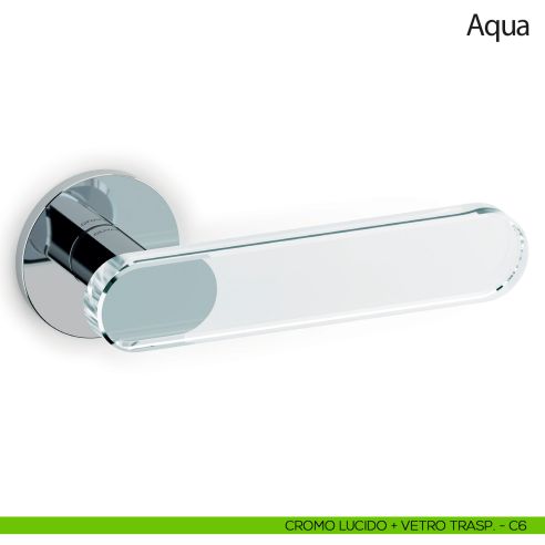 Maniglia per porta Aqua Olivari cromo lucido
