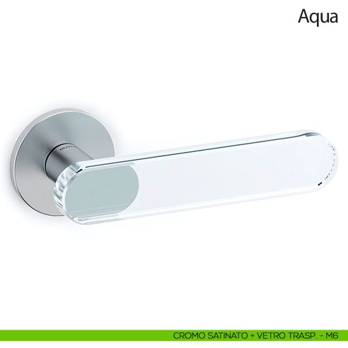 Maniglia per porta Aqua Olivari cromo satinato