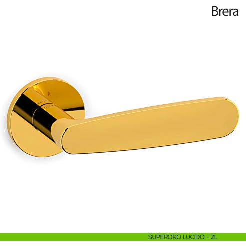 Maniglia per porta Brera Olivari superoro lucido