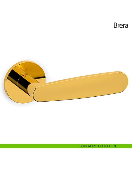 Maniglia per porta Brera Olivari superoro lucido
