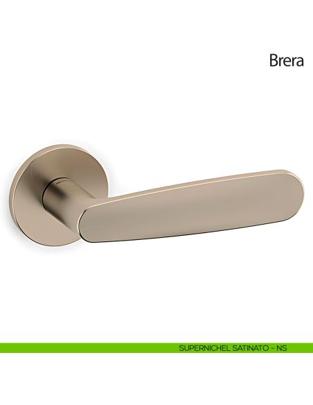 Maniglia per porta Brera Olivari supernichel satinato