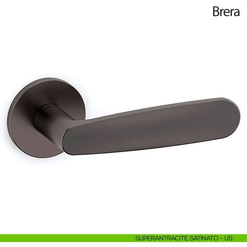 Maniglia per porta Brera Olivari superantracite satinato