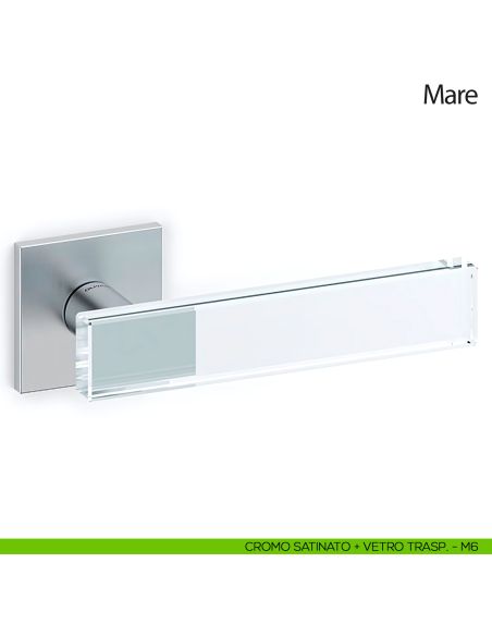 Maniglia per porta Mare Olivari cromo satinato