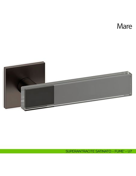 Maniglia per porta Mare Olivari superantracite satinato