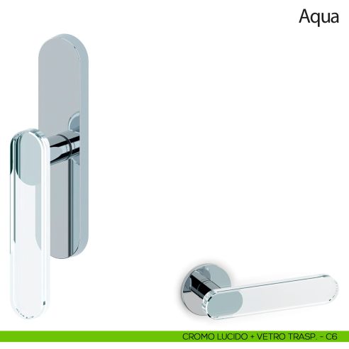 Maniglia per finestra cremonese Aqua Olivari cromo