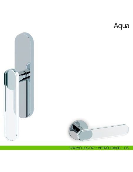 Maniglia per finestra cremonese Aqua Olivari cromo