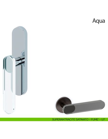 Maniglia per finestra cremonese Aqua Olivari superantracite satinato