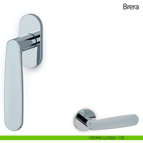 Maniglia per finestra martellina DK Brera Olivari cromo