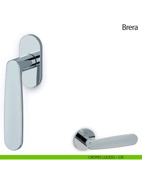 Maniglia per finestra martellina DK Brera Olivari cromo