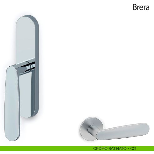 Maniglia per finestra cremonese Brera Olivari cromo satinato
